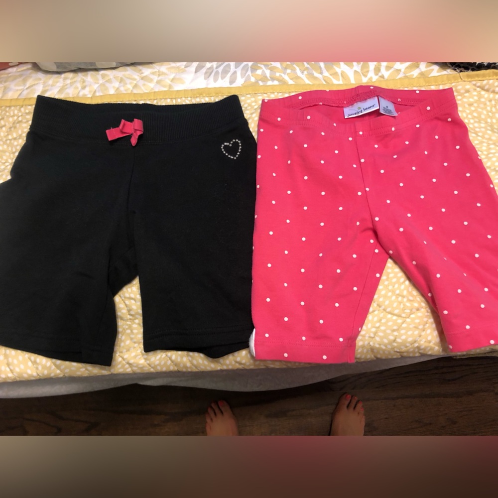 Two pairs Jumping Beans size 5 girls shorts